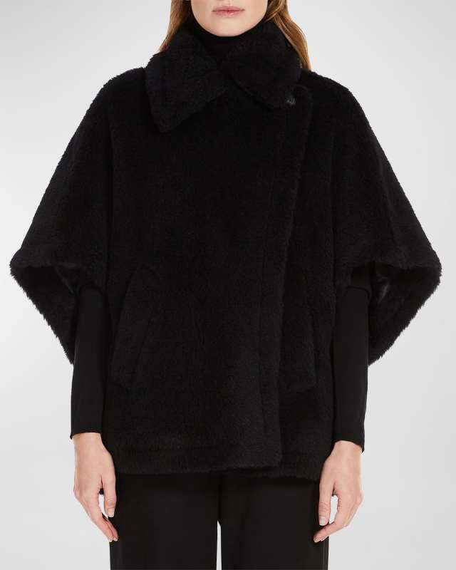 Manco Wool-Blend Teddy Cape